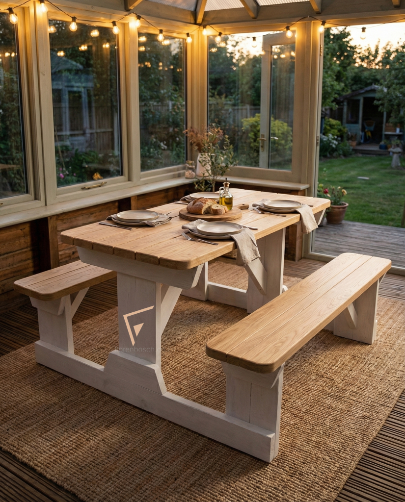 Standard Picnic Bench (Walk-Through) – 4 Seater