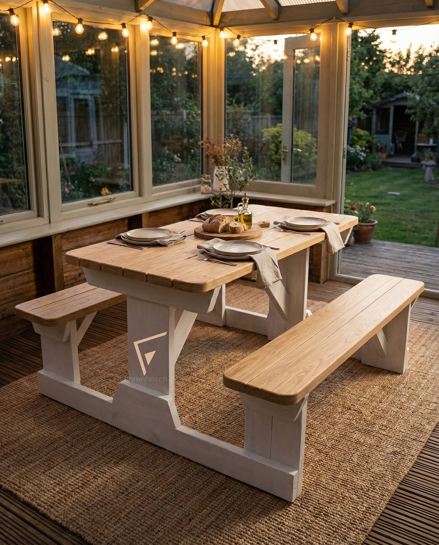 Standard Picnic Bench (Walk-Through) – 4 Seater