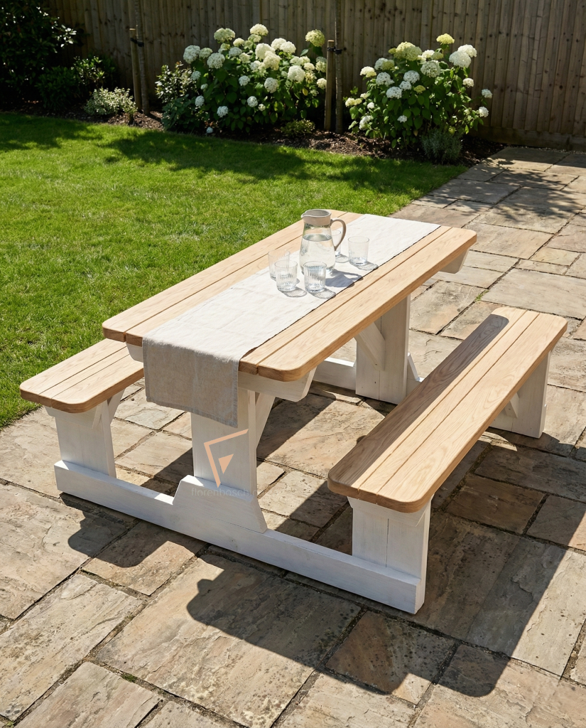 4 Seater picnic bench - intimate double date