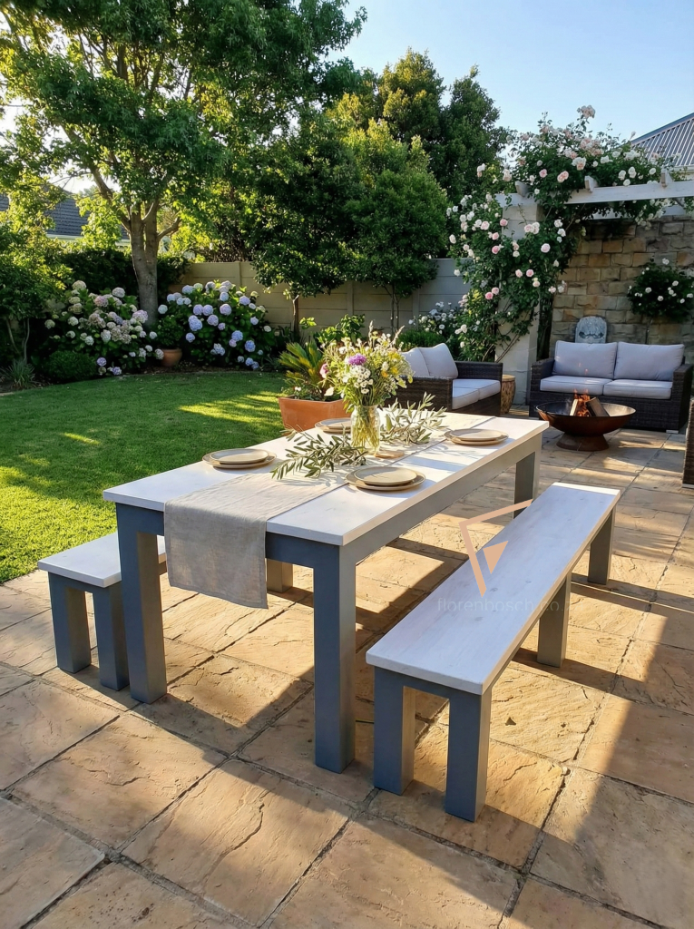 Simplicity Strength The Modern 4-Leg Set is our versatile all-rounder. By using a traditional leg-at-each-corner design, we maximize the space underneath the table, ensuring no bumped knees for your guests.