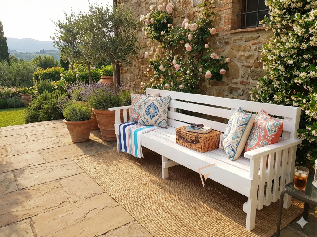 Classic Garden Park Bench (Weather Resistant)